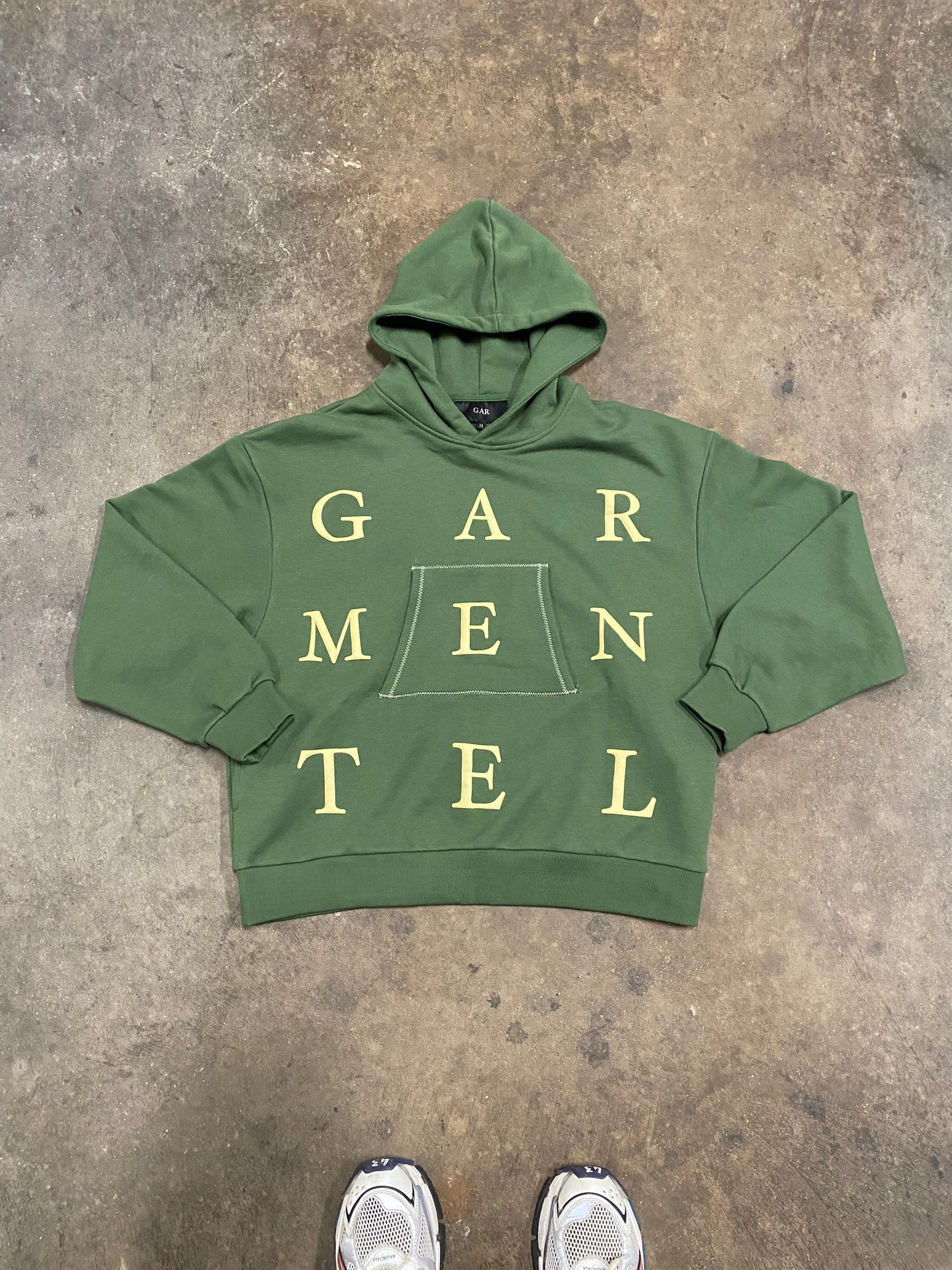 Green Oversized Gar Hoodie